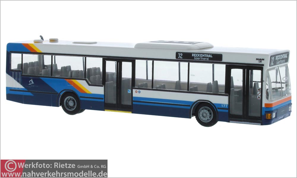 Rietze Busmodell Artikel 75002 M A N N L 202 - 2 Stadt Luxemburg