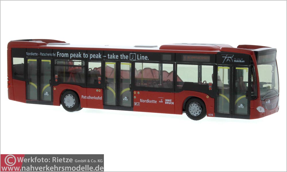 Rietze Busmodell Artikel 69485 Mercedes-Benz O 530 Citaro C 2 2012 I V B Innsbruck
