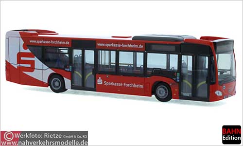 Rietze Busmodell Artikel 69489 Mercedes-Benz Citaro C 2 2012 Omnibusverkehr Franken Frankenbus