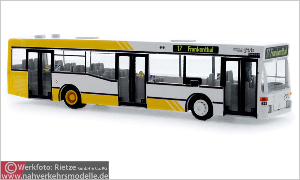 Rietze Busmodell Artikel 75219 Mercedes-Benz O 405 N 2 Verkehrsbetriebe Gera