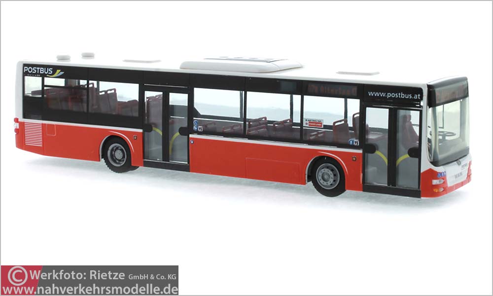 Rietze Busmodell Artikel 73911 M A N Lions City 2015 Ö B B Postbus im Design der Wiener Linien