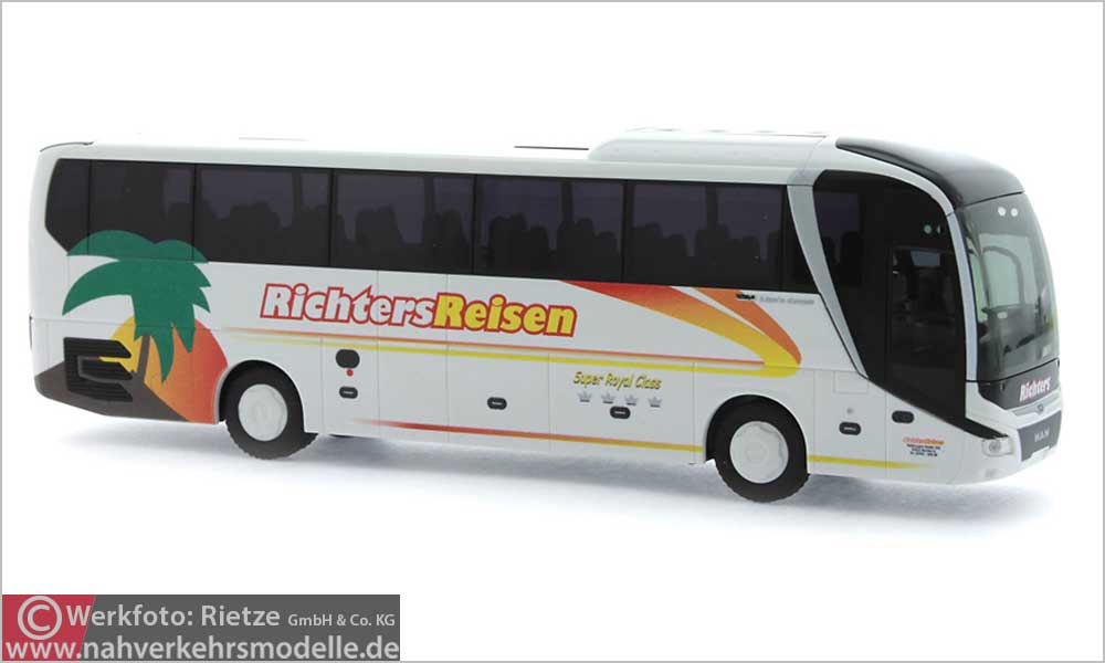 Rietze Busmodell Artikel 74819 M A N Lions Coach 2017 Richters Reisen Nordhorn in Niedersachsen
