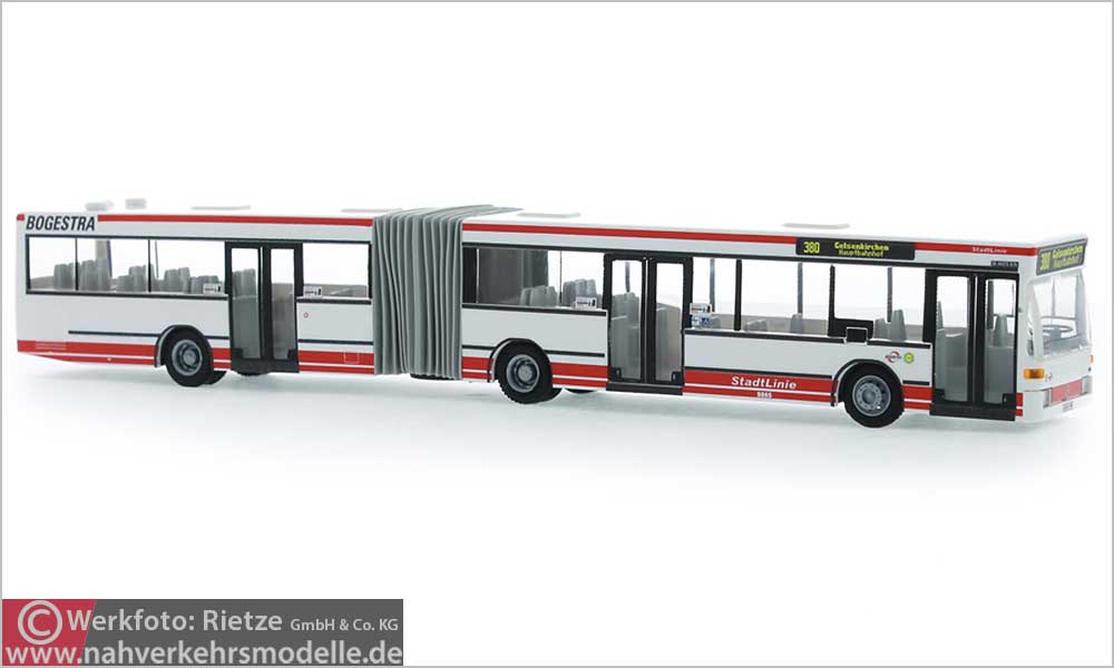 Rietze Busmodell Artikel 76411 Mercedes-Benz O 405 G N 2 Bochum Gelsenkirchner Straßenbahn