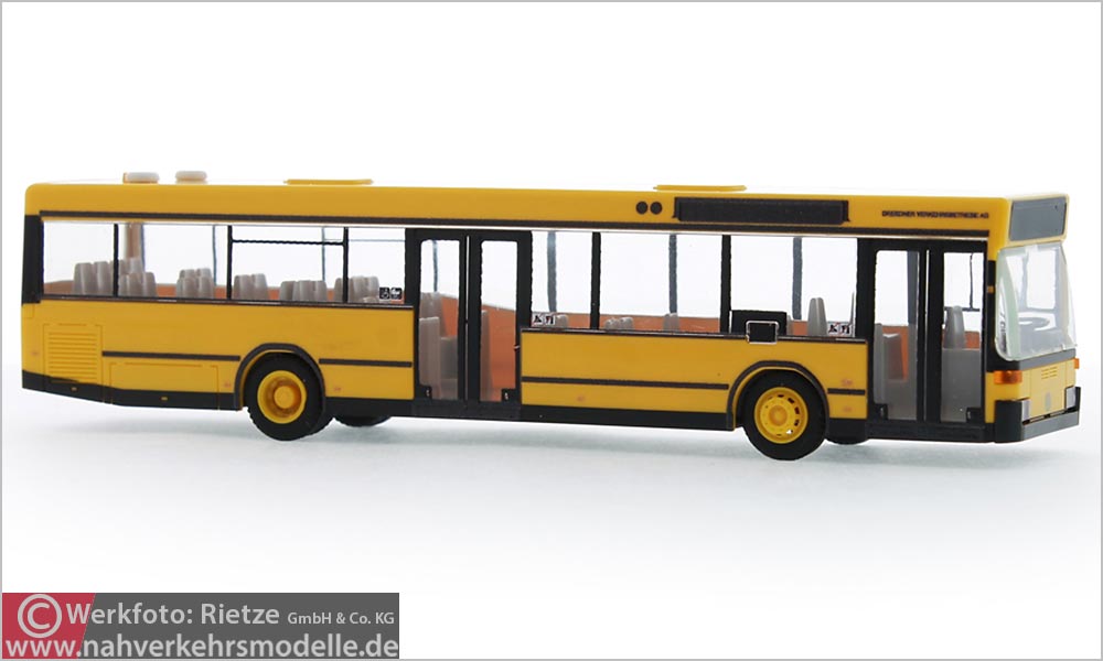 Rietze Busmodell Artikel 75005 Mercedes-Benz O 405 N 2 Dresdner Verkehrsbetriebe