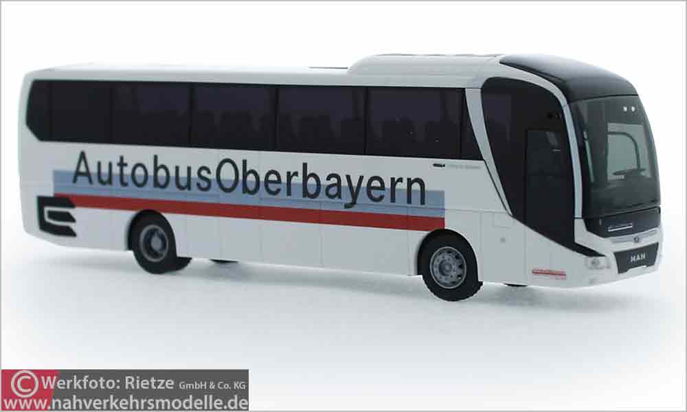 Rietze Busmodell Artikel 74825 M A N Lions Coach 2017 Autobus Oberbayern München