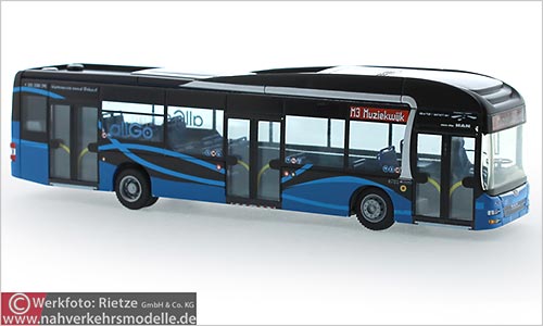 Rietze Busmodell Artikel 73201 M A N Lions City Hybrid 2015 Keolis Almere