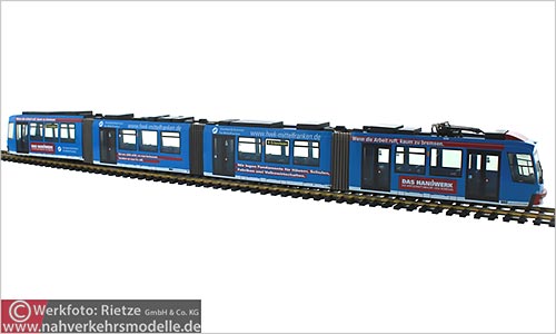 Rietze Linie 8 Straenbahn Artikel stra01031 Adtranz G T 8 Verkehrs Aktiengesellschaft Nrnberg