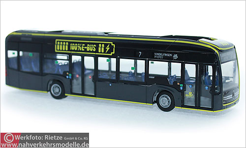 Rietze Busmodell Artikel 75516 Mercedes-Benz eCitaro Reutlinger Stadtverkehr