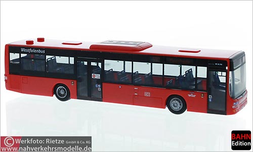 Rietze Busmodell Artikel 73917 M A N Lions City  2015 Westfalen Bus