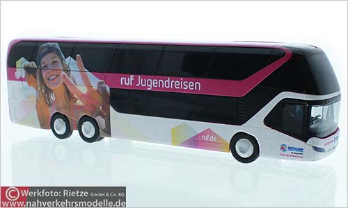 Rietze Busmodell Artikel 69046 Neoplan Skyliner 2011 Brskamp Touristik Hasewinkel fr Ruf Jugendreisen