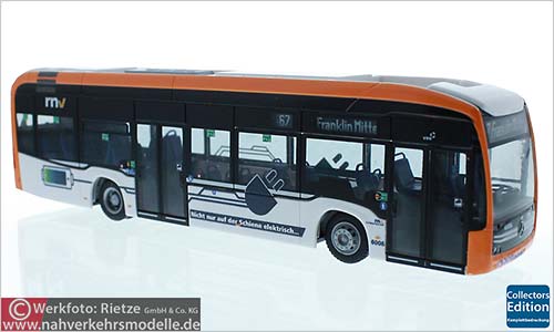 Rietze Busmodell Artikel 75513 Mercedes-Benz eCitaro Rhein Neckar Verkehr