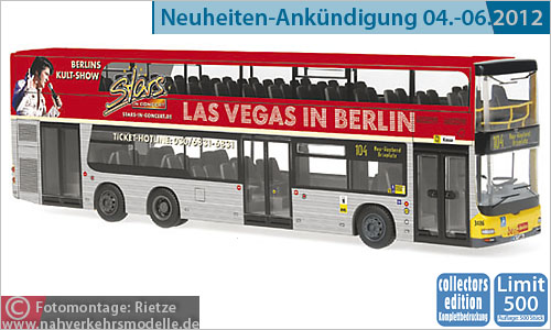 Rietze Neoman Lions City DD BVG Berlin Busmodell Modellbus Modellbusse Busmodelle Doppelstockbus Doppeldecker