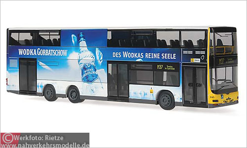 Rietze Neoman Lions City DD BVG Berlin Busmodell Modellbus Modellbusse Busmodelle Doppelstockbus Doppeldecker