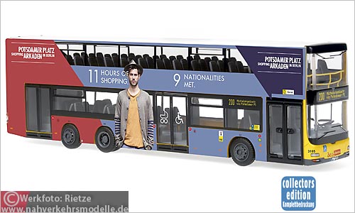 Rietze Busmodell Artikel 67335 NEOMAN A 39 Lions City D L 0 5 Berliner Verkehrsbetriebe B V G