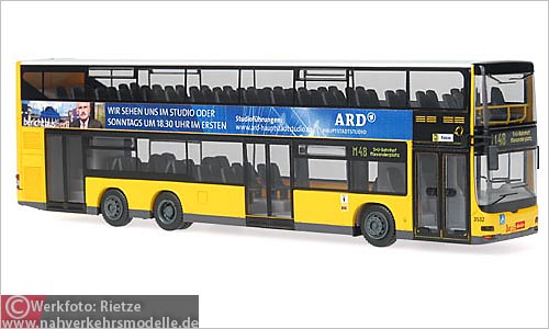 Rietze MAN Lions City DL 07 Modellbus Busmodell Modellbusse Busmodelle