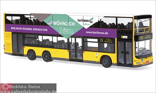 Rietze MAN Lions City DL 07 Modellbus Busmodell Modellbusse Busmodelle