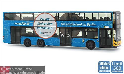 Rietze Busmodell Artikel 67757 NEO M A N A 39 Lions City D L 0 7 B V G Berlin