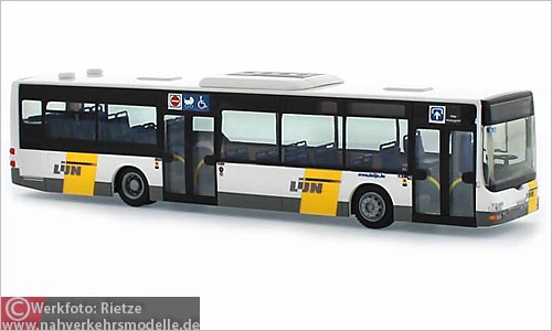 Rietze Busmodell Artikel 67482 M A N Lions City De Lijn zweitrig