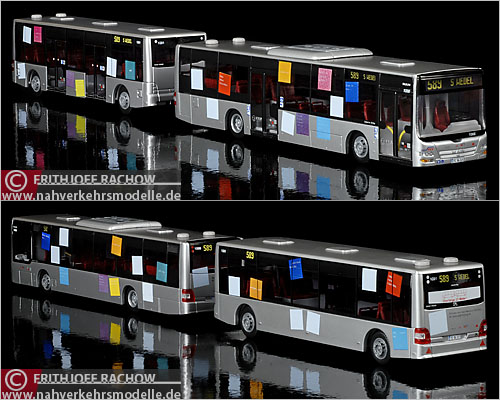 Rietze MAN Lion's City Maxitrain Pinneberg Uetersen SchenefeldModellbus Busmodell Modellbusse Busmodelle