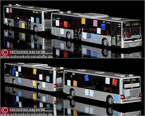 Rietze MAN Lion's City Maxitrain Pinneberg Uetersen SchenefeldModellbus Busmodell Modellbusse Busmodelle