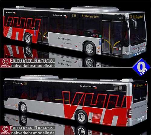 Rietze Busmodell Sondermodell Mercedes-Benz O 530 Citaro E 4 Facelift Wagen 1017 Verkehrsbetriebe Hamburg Holstein Mastab 1 zu 43