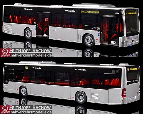 Rietze Busmodell Mercedes-Benz O 530 Citaro E4 Facelift Verkehrsbetriebe Hamburg Holstein G m b H