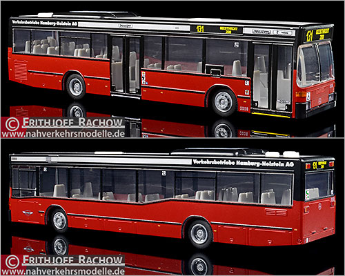 Rietze Busmodell Artikel 75236 Mercedes-Benz O 405 N 2 Verkehrsbetriebe Hamburg Holstein