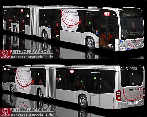 Rietze Busmodell Artikel 67073 Mercedes-Benz O 530 Citaro G C 2 E 6 Verkehrsbetriebe Hamburg Holstein A G