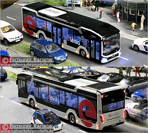 Rietze Busmodell Sondermodell M A N Lions City E Verkehrsbetriebe Hamburg Holstein