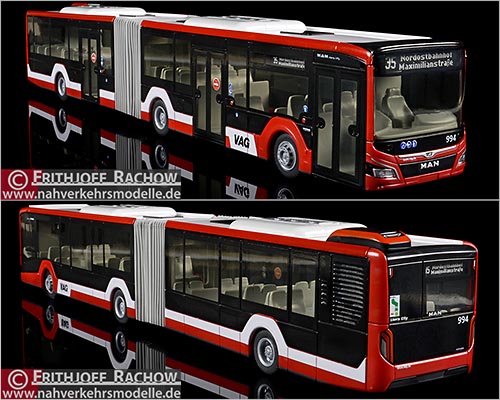 Rietze Busmodell Artikel 75800 M A N Lions City 18 Verkehrs Aktiengesellschaft Nrnberg