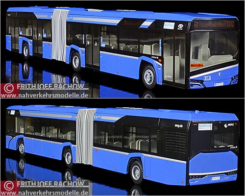 Rietze Busmodell Sondermodell New Solaris U 18 ab Baujahr 2014 Münchner Verkehrsgesellschaft M V G