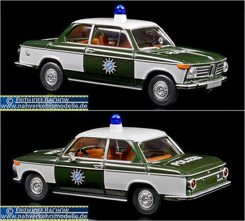 Wiking Blaulichtmodell Polizei Artikel Nummer 018305 Bayrische Motorenwerke 2002 Polizei Bayern