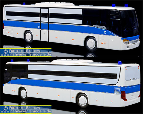 AWM Busmodell Artikel 59275.2 Setra S 415 H Polizei / Justiz Bus Gefangenentransporter GefKw Verschubbus