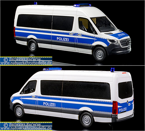 Busch Gruppenkraftwagen Artikel 52606 Mercedes-Benz Sprinter 2018 H D L R Polizei Hamburg