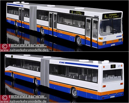 Rietze Modellbus Mercedes Benz O 405 G Artikel 69803 E S W E Verkehrs G m b H, Wiesbaden