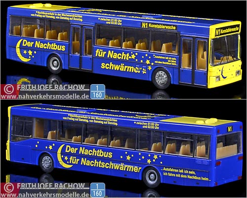 MINITRIX Busmodell Artikel 65406 Mercedes-Benz O 405 Stadtwerke Frankfurt am Main