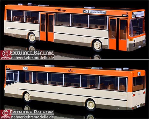 Rietze Busmodell Artikel 71803 Mercedes Benz O 405 Stadtwerke Frankfurt am Main V g F