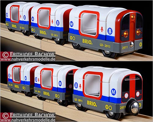 Brio Holzeisenbahn Artikel 33867 Metro Train im London Style