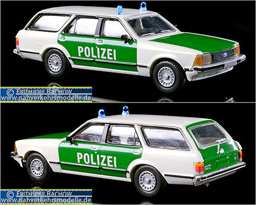 Brekina Kombi Artikel 19505 Ford Granada Turnier Polizei