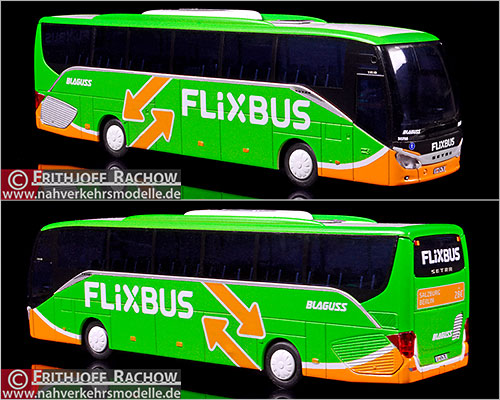 AWM Fernbusmodell Setra S 515 H D Blaguss Reisen Flixbus Flixmobility