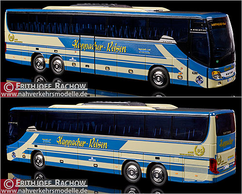 AWM Busmodell Artikel 59328 Setra S 416 G T H D Omnibusbetrieb Happacher Neutraubling