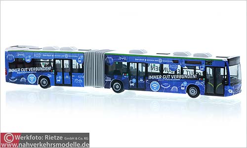 Rietze Busmodell Artikel 73665 Mercedes-Benz Citaro G 2015 Bochum Gelsenkirchner Straenbahn Bogestra W lan