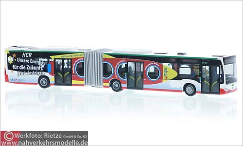 Rietze Busmodell Artikel 73666 Mercedes-Benz Citaro G 2015 Straenbahn Herne - Castrop-Rauxel