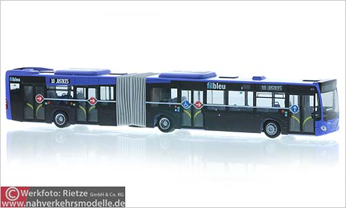 Rietze Busmodell Artikel 73667 Mercedes-Benz Citaro G 2015 Fil bleu Saint-Pierre-des-Corps