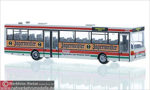 Rietze Busmodell Artikel 77319 Mercedes-Benz O 407 Regionalbus Saar Westpfalz