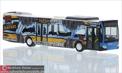 Rietze Busmodell Artikel 73453 Mercedes-Benz Citaro 2015 Mürztaler Verkehrsgesellschaft mit beschränkter Haftung Kunsthalle Leoben