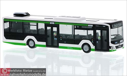 Rietze Busmodell Artikel 75316 M A N Lions City 12 2018 Magdeburger Verkehrsbetriebe