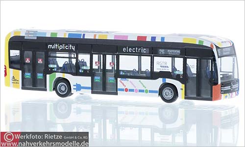 Rietze Busmodell Artikel 75527 Mercedes-Benz eCitaro Voyages Emile Weber