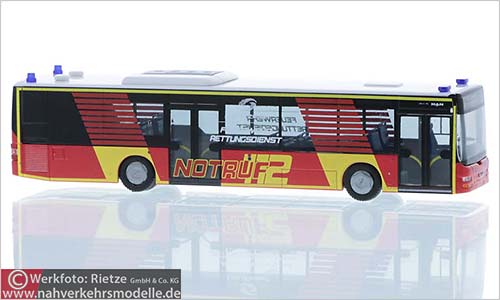 Rietze Busmodell Artikel 72741 M A N Lions City Feuerwehr Kreis Offenbach