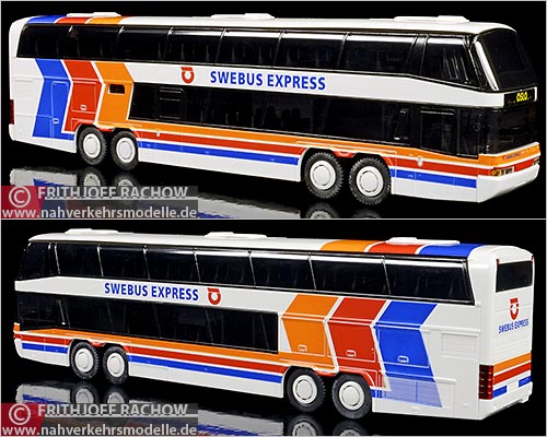 Rietze Busmodell Artikel 60135 Neoplan Megaliner Swebus Express